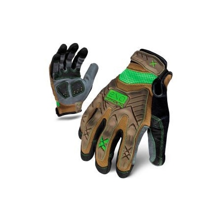 Brighton-Best Ironclad EXO2-PIG-03-M Project Impact Gloves, Brown, 1 Pair, M EXO2-PIG-03-M